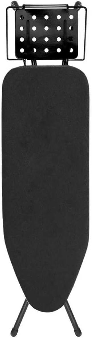 Ironing Board, 43x14 Inch Iron Board with Steam Rest, Heavy Duty Metal Frame Legs Ironing Table with Heat Resistant Cover Mat, Foldable Full Size Hanger Ironing Stand (Black, 52" L x 14" W x 34.6" H)