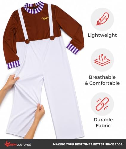 Morph Factory Worker Costume Men, Halloween Costumes for Men