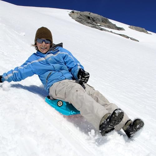 Freestyle Mini Luge Snow Sled – Made in USA – Lightweight Steerable Sit-Down Racer