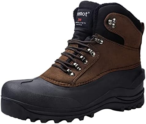 riemot Waterproof Insulated Winter Snow Boots for Men and Women