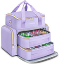 YOREPEK XL Nail Polish Organizer Holds 96 to 100+ Bottles, Lavender Purple