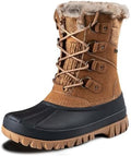 FREE SOLDIER Women's Waterproof Winter Cold Weather Snow Boots for Women Outdoor Fashion Duck Boots Comfortable Insulated