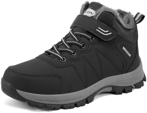 MAIZUN Womens Winter Snow Boots Waterproof Warm Fur Ankle Winter Boots