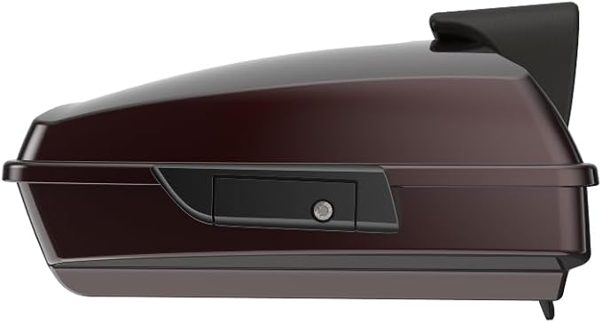 Advanblack Road Glide Tour Trunk Pack Midnight Crimson Razor Tour Trunk Pack Backrest Pad for '97-'25 Harley Touring Road King Street Glide Electra Glide CVO models