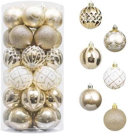 Valery Madelyn 30ct Christmas Tree Decorations Ball Ornaments 2 Inches