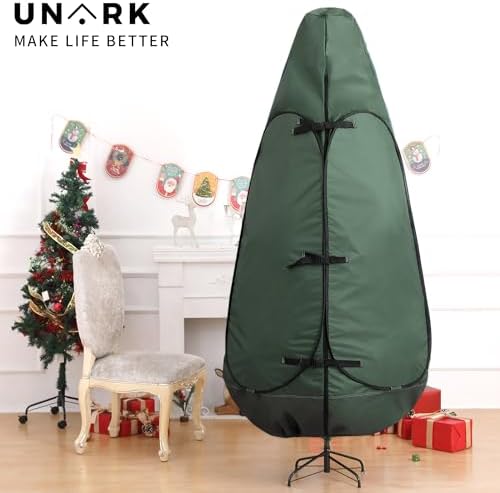 Upright Christmas Tree Storage Bag - 9 ft Green, Fits 8-10 ft Trees