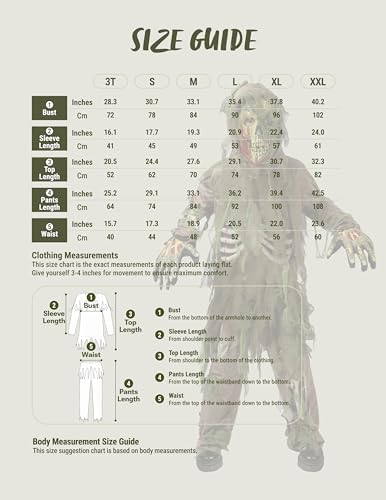 Spooktacular Creations Swamp Deluxe Skeleton Living Dead Zombie Costume for Halloween Kids Monster Role-Playing