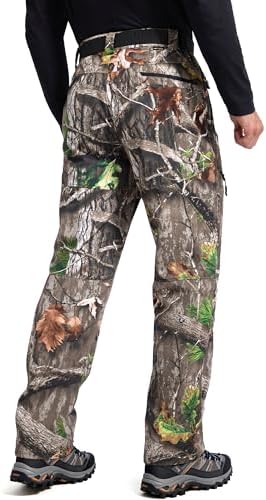 FREE SOLDIER Men's Fleece Lined Pants Softshell Snow Ski Pants