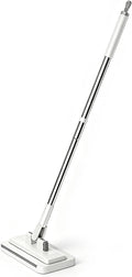 RAINPOT Wet Dry Flat Mop for Floor Cleaning, 360° Swivel Head Sweeper, Snap Grip Mop 2026, Reusable Cloth Locking Design, Extendable Long Handle for Tile Laminate Walls (2 Mops+4 Packs Cleaning Cloth)