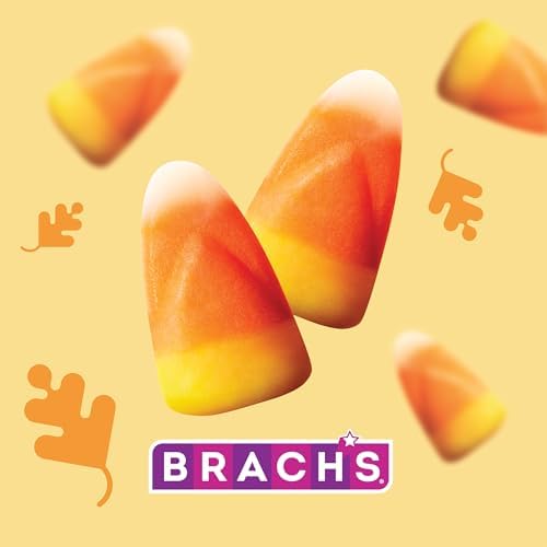 Brach's Classic Candy Corn, Halloween Candy, Classic Fall Treats, 34 Ounce Bag (Pack of 2)