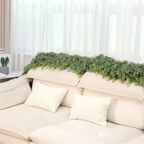 Waydress 1 Pcs 18ft Christmas Artificial Cedar Garland Realistic