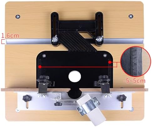 Benchtop Router Table with Adjustable Fence & Stable Support Stand, Multifunctional Woodworking Router Workbench, Built-in Dust Collection Port, Precise Cutting & Trimming for DIY Wood Craft Projects
