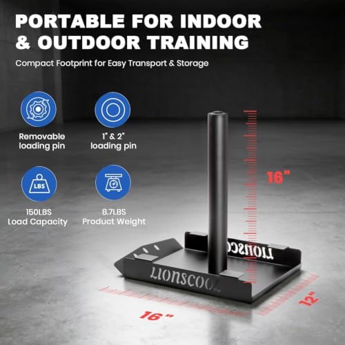 LIONSCOOL Weight Sled for Training, Speed and Strength Workout Sled with Pulling Belt or Harness