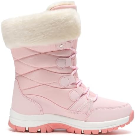 Women's Snow Boots Warm Fur Lined Anti-Slip Winter Outdoor Shoes