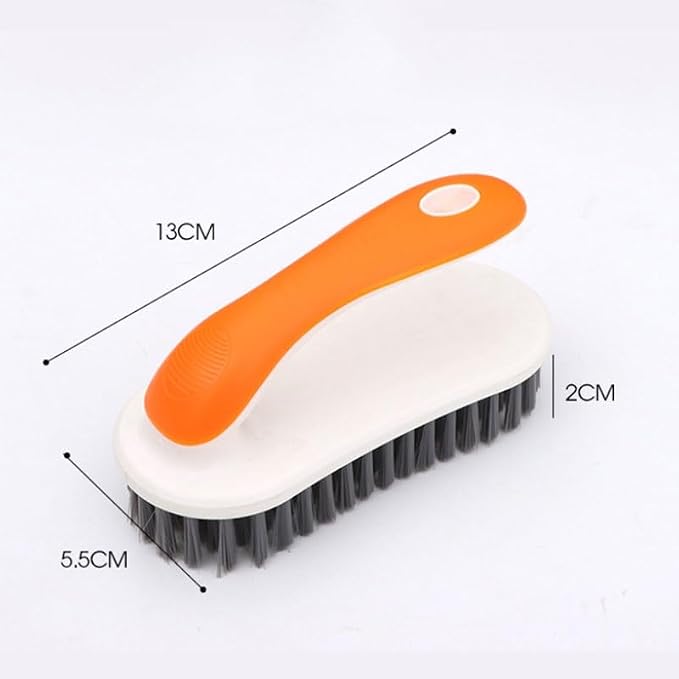 Household Shoe Brush Multi Purpose Cleaning Home Soft Bristled(Gray)