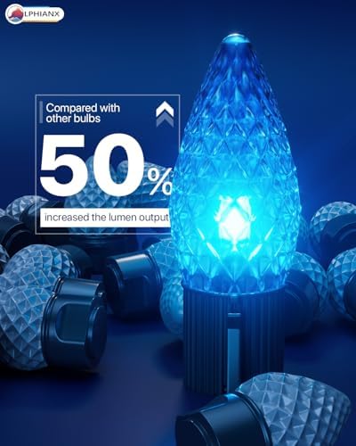 Smart C9 Christmas Lights Outdoor, 100FT 150 LEDs, APP Remote Controlled RGB String Lights with 80+ Modes Color Changing DIY Chasing Xmas Waterproof String Light for Patio Xmas Decor