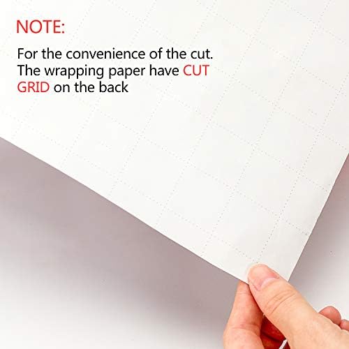 WRAPAHOLIC 30 Inch Christmas Wrapping Paper Set - Jumbo Roll Red and White Christmas Design with Metallic Foil Shine - 4 Rolls - 30 inch x 120 inch Per Roll