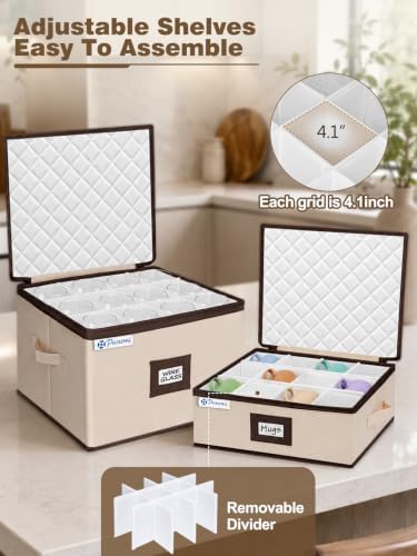 punemi China Storage Containers, 6-Piece Hard Shell Dinnerware Storage