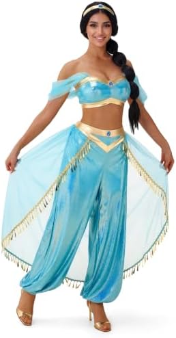 Spooktacular Creations Woman Halloween Costume, Arabian Princess Costume Women for Dress-Up Cosplay