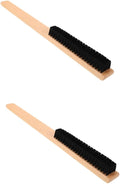 FRCOLOR 2pcs Clothing Bristles Cleaning Brush Wood Handle for Home and Travel Use Gentle Lint for Coats Blankets and Canvas Shoes