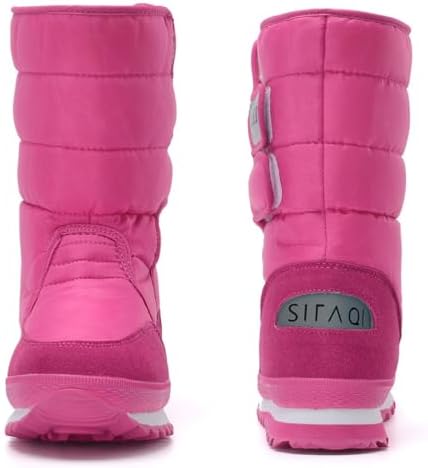DADAWEN Women's Waterproof Frosty Snow Boot