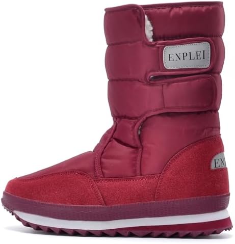 DADAWEN Women's Waterproof Frosty Snow Boot