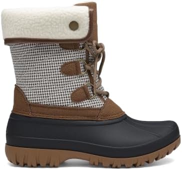 DREAM PAIRS Women's Mid Calf Winter Snow Boots