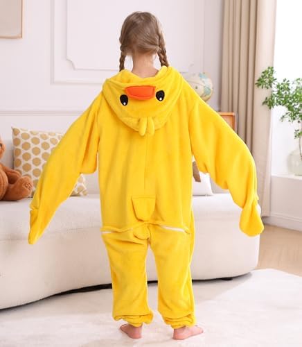 Animal Onesie Pajamas for Kids, Soft Flannel Halloween Cosplay Costume for Boys Girls