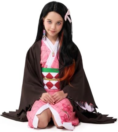 Spooktacular Creations Halloween Ninja Costumes for Kids, Girls Kimono Set, Toddlers Pink Anime Outfit