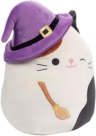 Squishmallows Original 10-Inch Cam The Cat Witch - Official Jazwares Halloween Plush - Collectible Soft & Squishy Kitty Stuffed Animal Toy - Add to Your Squad - Gift for Kids, Girls & Boys