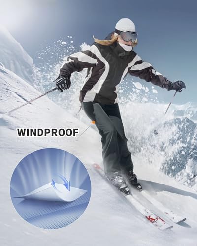 Outdoor Ventures Fleece Lined Waterproof Pants Women Ski Snow Hiking Warm