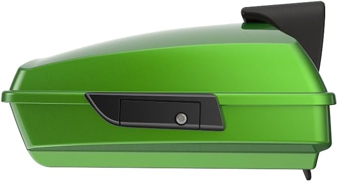 Advanblack Road Glide Tour Trunk Pack Radioactive Green Razor Tour Trunk Pack Backrest Pad for '97-'25 Harley Touring Road King Street Glide Electra Glide CVO models