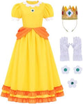 Royal Princess Costume Women Adult Halloween Dress with Accessories Set