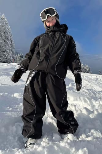 GSOU SNOW Mens Womens Baggy Ski Pants Snowboard Pants