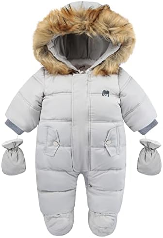 Baby Girls Winter Snowsuits Toddler Jackets For Boy Infant Jumpsuit