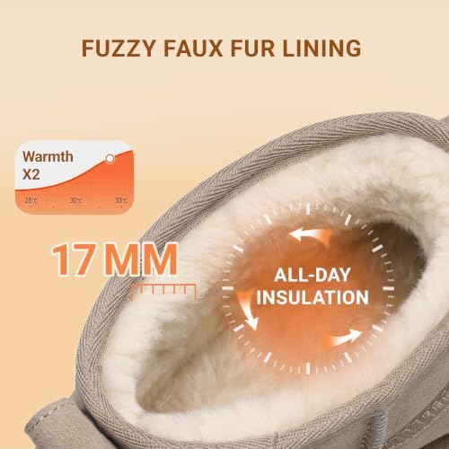 DREAM PAIRS Women's Outdoor Winter Ankle Boots