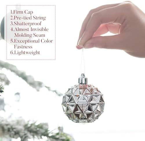 Valery Madelyn 50ct Christmas Tree Decorations Ball Ornaments 2 Inches