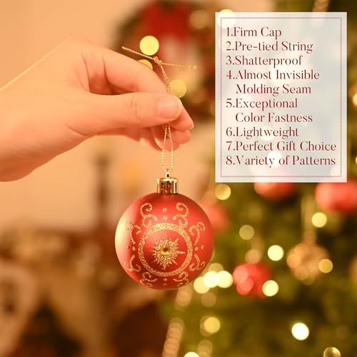 Valery Madelyn 16ct Christmas Tree Decorations Ball Ornaments 3.15 Inches