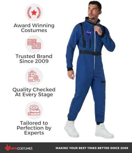 Morph, Astronaut Costume Men, Space Suit, Halloween Costumes for Men