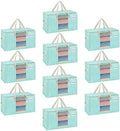 VENO Moving Bags, Wide Open Top, Clear Window, Evergreen, 10 Pack