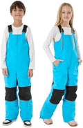 GSOU SNOW Kids Snow Bibs Girls Boys Snow Pants Ski Bibs Overalls(3-16Years)