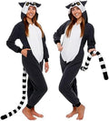Funziez! Slim Fit Adult Onesie - Animal Costume - Plush Unisex Halloween One Piece Cosplay Suit for Women and Men