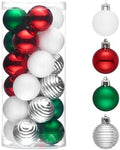 Valery Madelyn Small Christmas Tree Decorations Ball Ornaments 24ct 1.57"