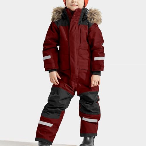 Snow Suit for Kids Boys Girls One Piece Winter Toddler Snowsuit