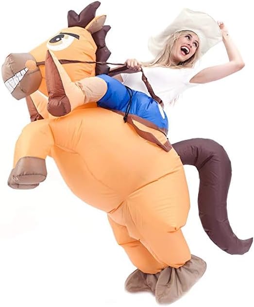Spooktacular Creations Halloween Ride-On Inflatable Horse Costume Adult