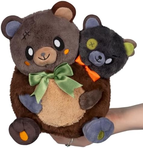 Squishable - Mini Two - Headed Bear - Spooky Collection - 9 in - Soft Toy Collectible Stuffed Animal