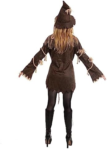 Spooktacular Creations Scary Scarecrow Costume Women, Evil Scarecrow Dress, Creepy Halloween Costumes for Women Adult 2025