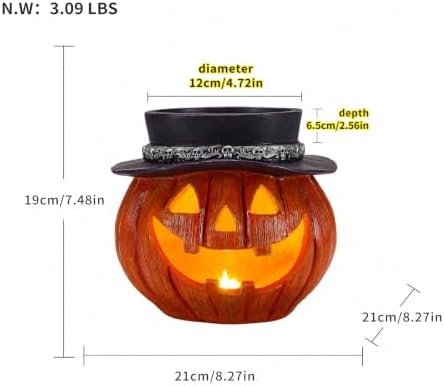 Light Up Jack-O' Lantern Candy Bowl for Halloween