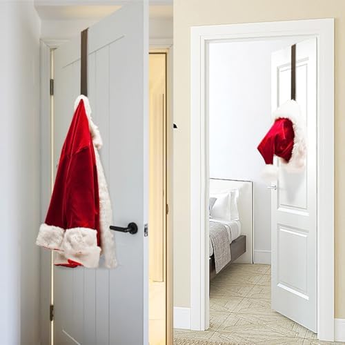 HEYHOUSE Wreath Hanger,2 Pack Christmas Halloween Decorations Adjustable Wreath Hanger for Front Door Decor from 14.9-25", Over The Door Hooks Organizer 20 lbs Larger Hooks Outside Decorations