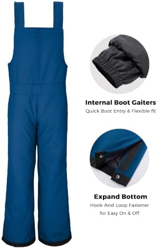Wantdo Kids Snow Pants Boys & Girls Waterproof Insulated Ski Bib Overalls